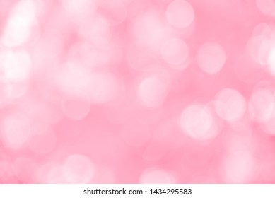 Pink Bokeh Background From Nature