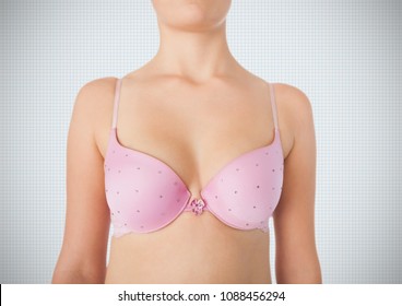 pink bra for breast cancer awareness women