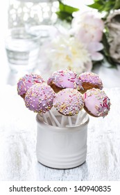 Pink Cake Pops