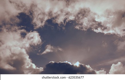 Pink clouds