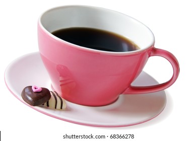 Pink Coffee Cup