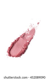 Pink Color Cosmetic Powder On Background