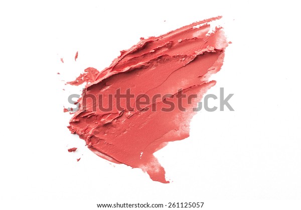 Pink Color Lipstick Stroke On Background Stock Photo 261125057 ...