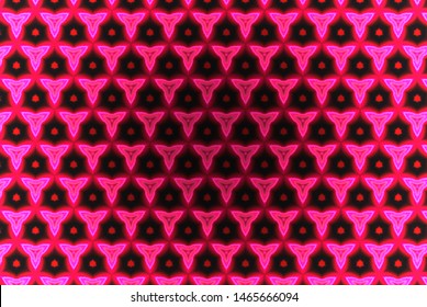 Pink Dark Metallic Pattern. Gradient pink lights. Symmetry background shape. Colorful mandala art design. Abstract kaleidoscope background. Beautiful pink monochrom kaleidoscope texture. - Powered by Shutterstock - Get 15% off with code: PIKWIZARD15