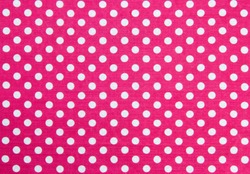 Pink Fabric And White Tiny Polka Dots Background