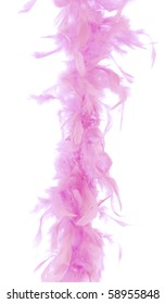 pink feather boa isolated on white background - Shutterstock ID 58955848
