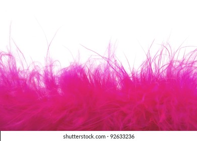 pink feather border - Shutterstock ID 92633236