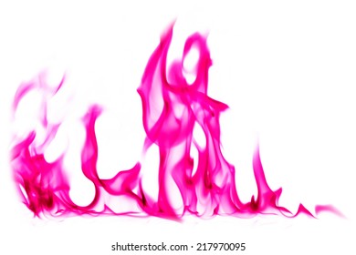 Pink Fire Flames On White Background Stock Photo 217970095 | Shutterstock