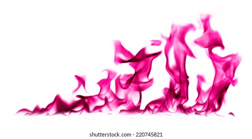 Pink Fire Flames On White Background Stock Photo 220745821 | Shutterstock