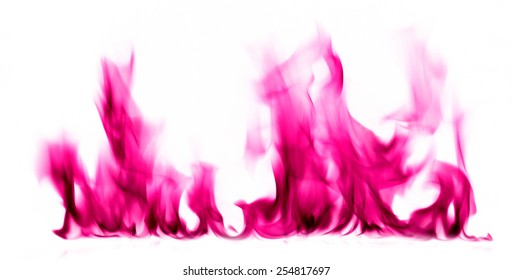 Pink Fire Flames On White Background Stock Photo 254817697 | Shutterstock