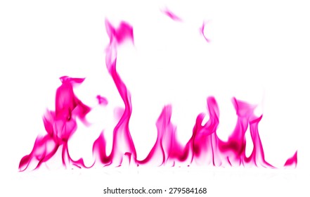 Pink Fire Flames On White Background Stock Photo 279584168 | Shutterstock