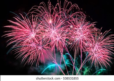 Pink Fireworks 2017