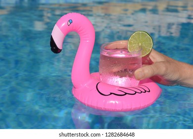 pink flamingo drink holder