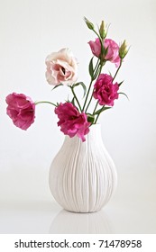 Pink Flowers In A Vase