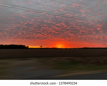 Pink Fluffy Clouds Sunset