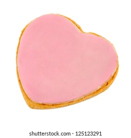 Pink Frosted Heart Cookie - Whole Heart - Powered by Shutterstock