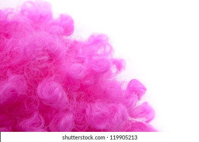 Pink Funny Artificial Wig