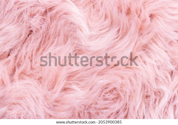 Pink fur texture top view. Pink sheepskin\
background. Fur pattern. Texture of pink shaggy fur. Wool texture.\
Sheep fur close up\

