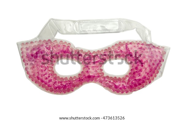 Pink Gel Filled Eye Mask Stock Photo 