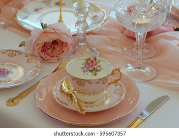 Pink And Gold Afternoon Tea Party