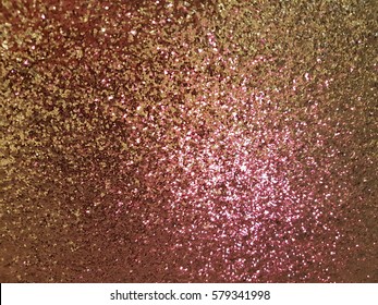 Pink And Gold Glitter Texture Pattern Background