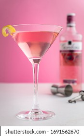 Pink Gordon's Gin Martini Drink