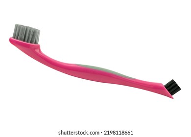 Pink Grout Brush Isolated On White Background