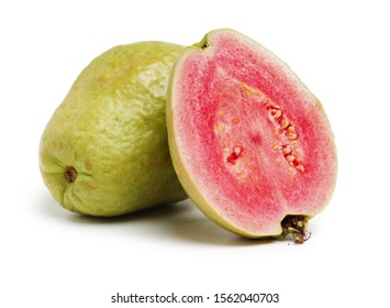 guava fruit images stock photos vectors shutterstock https www shutterstock com image photo pink guava isolated on white background 1562040703