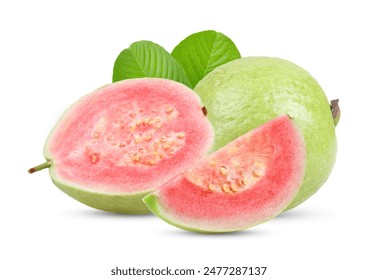 pink guava isolated on white background - Powered by Shutterstock