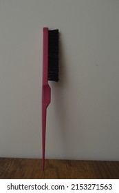 Pink Hairbrush Made Of Horse Hair