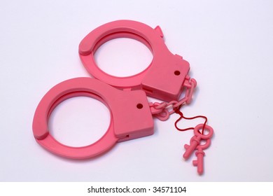 Pink Handcuffs For A Hen Night