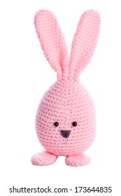 Pink Handmade Stuffed Animal Easter Bunny