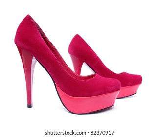 Pink High Heels Pump Shoes