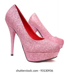 Pink High Heels Pump Shoes