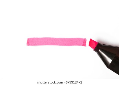 Pink highlighter line