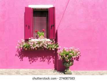 Pink House In Burano