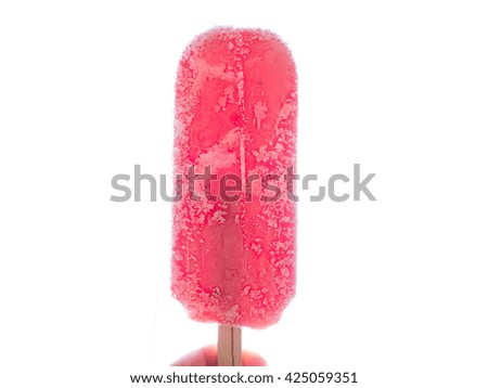 Similar – Foto Bild Erdbeer-Popsicles