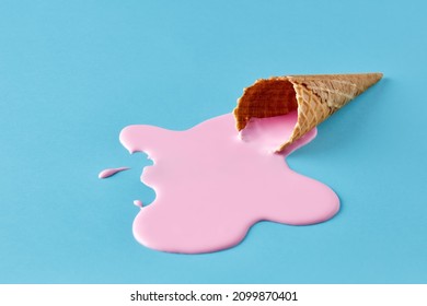 Pink Ice Cream Scoop Stock Photo - Download Image Now - Ice Cream