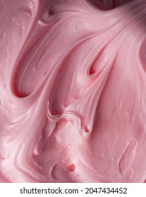 Pink Icing Frosting Close Up Texture