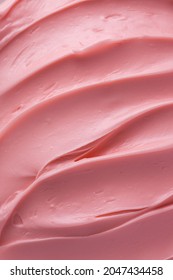 Pink Icing Frosting Close Up Texture