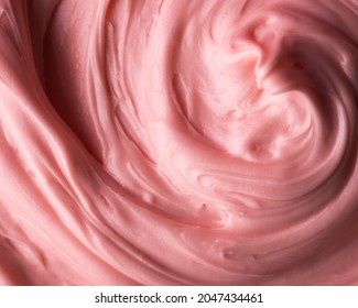 Pink Icing Frosting Close Up Texture