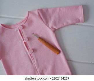 Pink Jumpsuit On The Table, Tailor's Tools