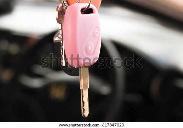 The pink key is\
beautiful