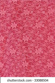 Pink Lace Fabric Textile Texture To Background