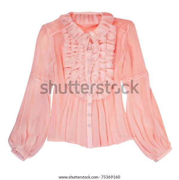 Pink Lace Shirt Stock Photo (Edit Now) 75369160