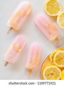 Pink Lemonade Popsicles