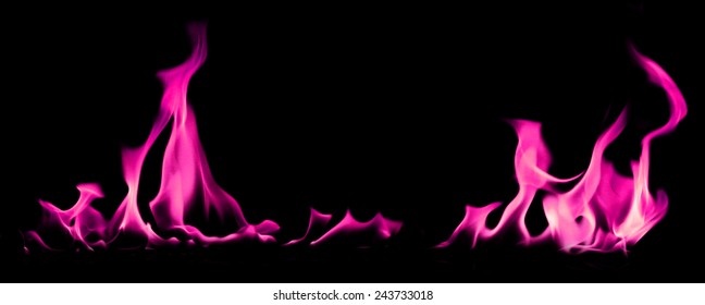 Pink Light Flames Smoke Abstract Background