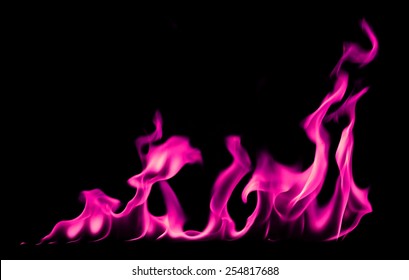 Pink Light Flames Smoke Abstract Background