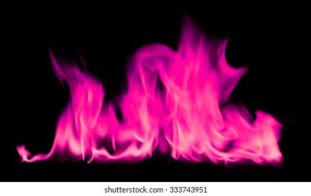 Pink Light Flames Smoke Abstract Background