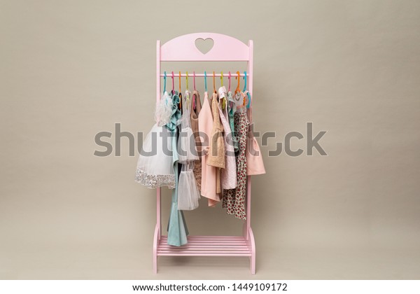 Pink Little Princess Clothes Closet Girly Stock Photo Edit Now